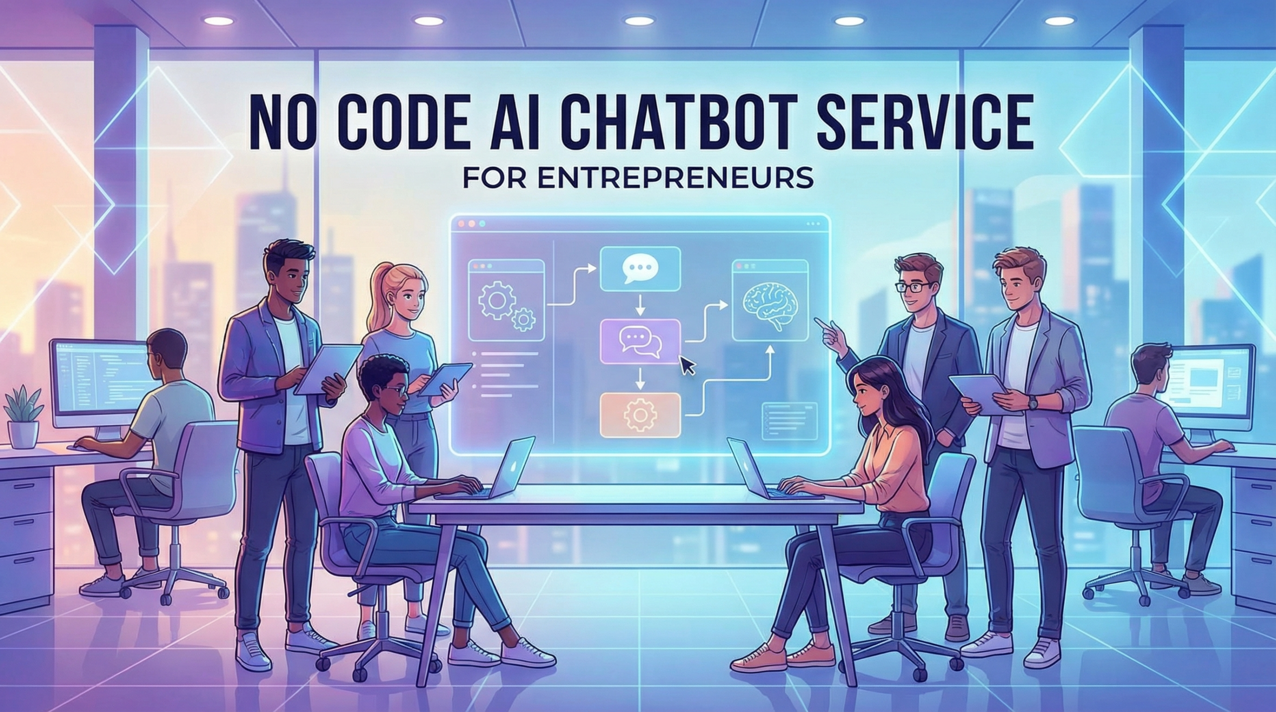Creating a no code ai chatbot service for entrepreneurs