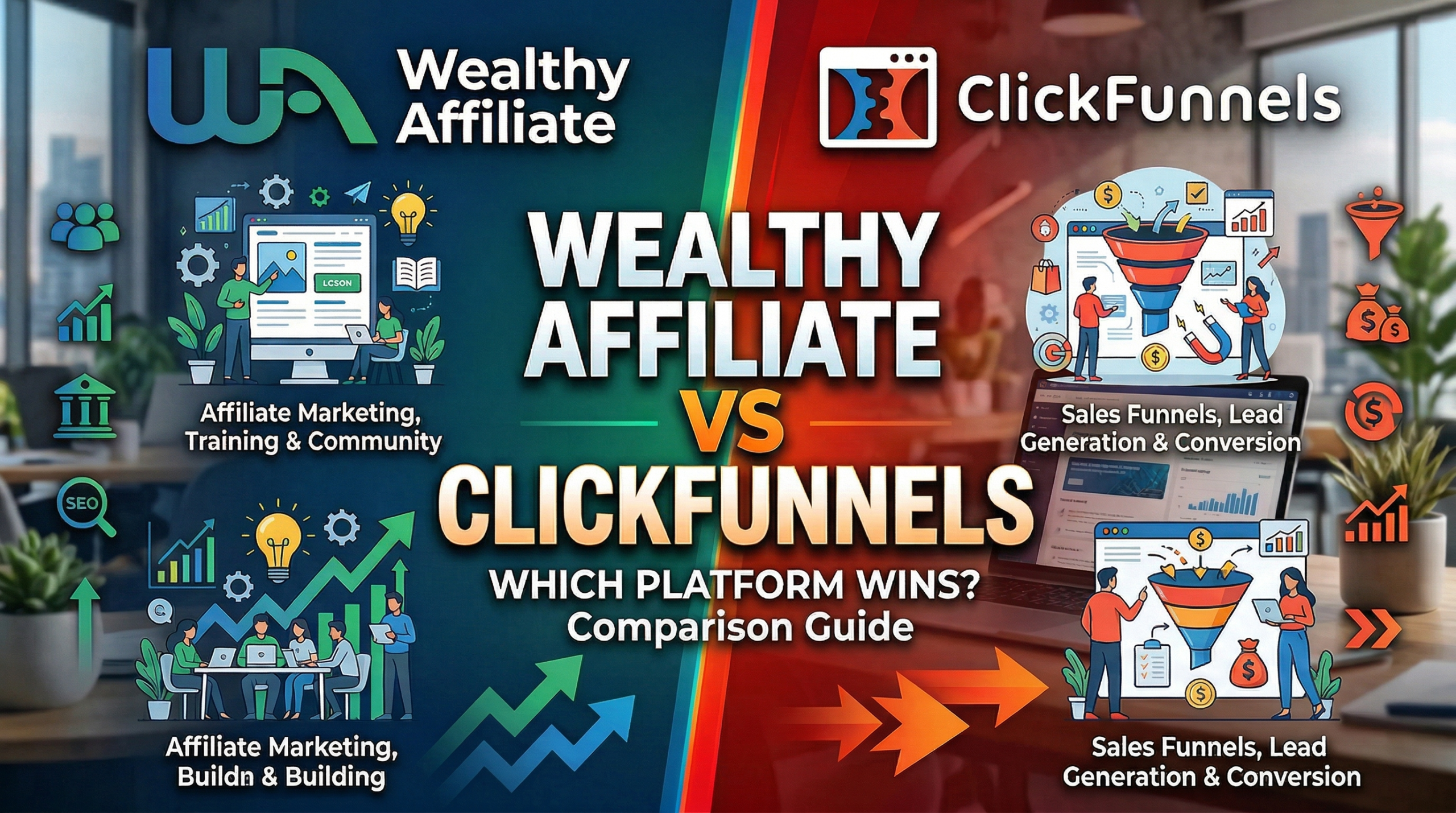 Wealthy Affiliate Vs CkickFunnels: Which Platform Wins?