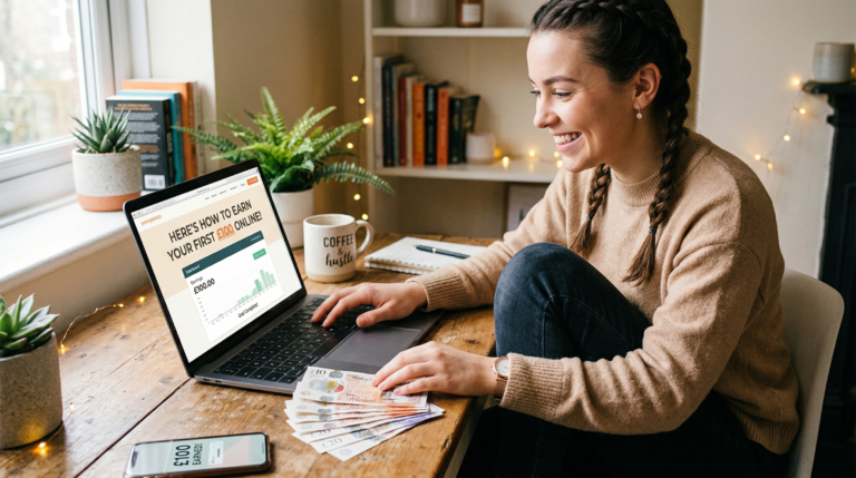 here's how to earn your first £100 online