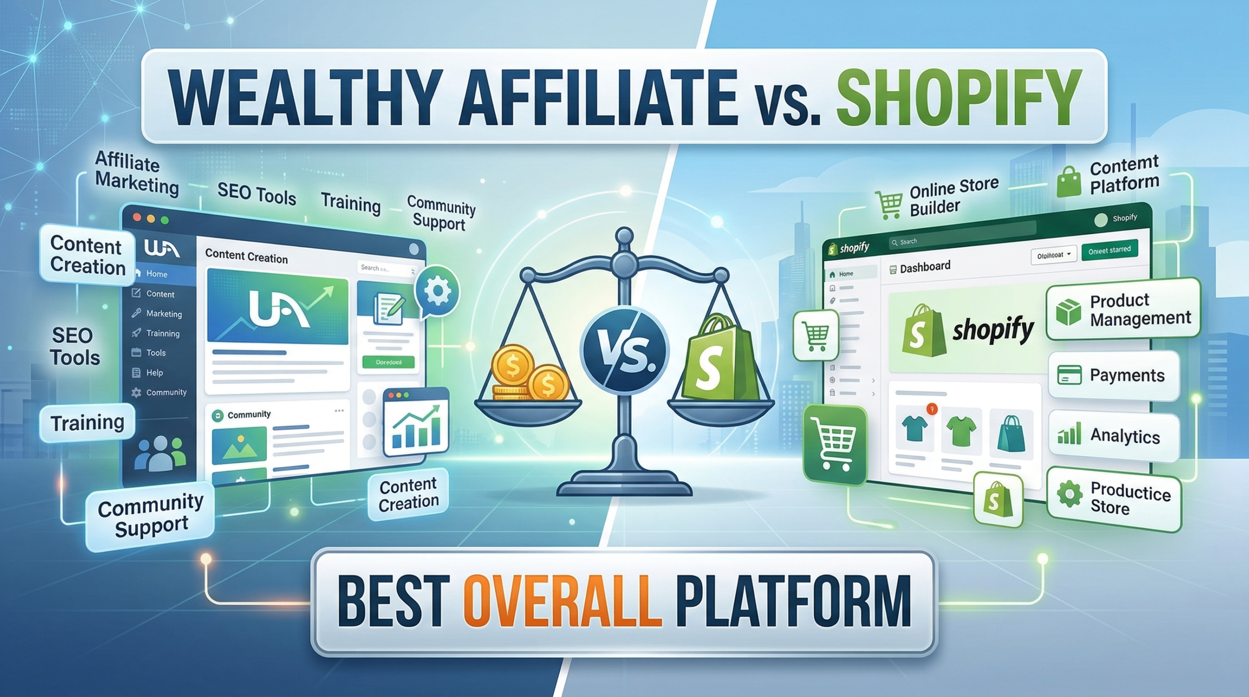 Wealthy Affiliate Vs Shopify: Best Overall Platform