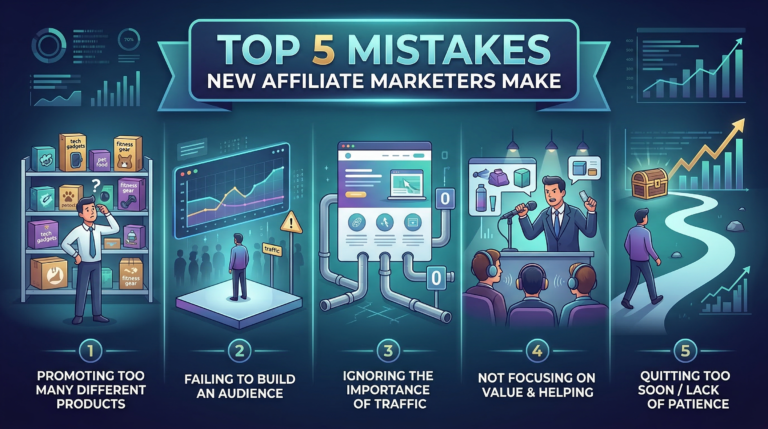 Top 5 Mistakes New Affiliate Marketers Make
